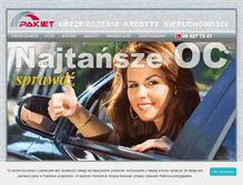 Tablet Screenshot of pakiet.com.pl